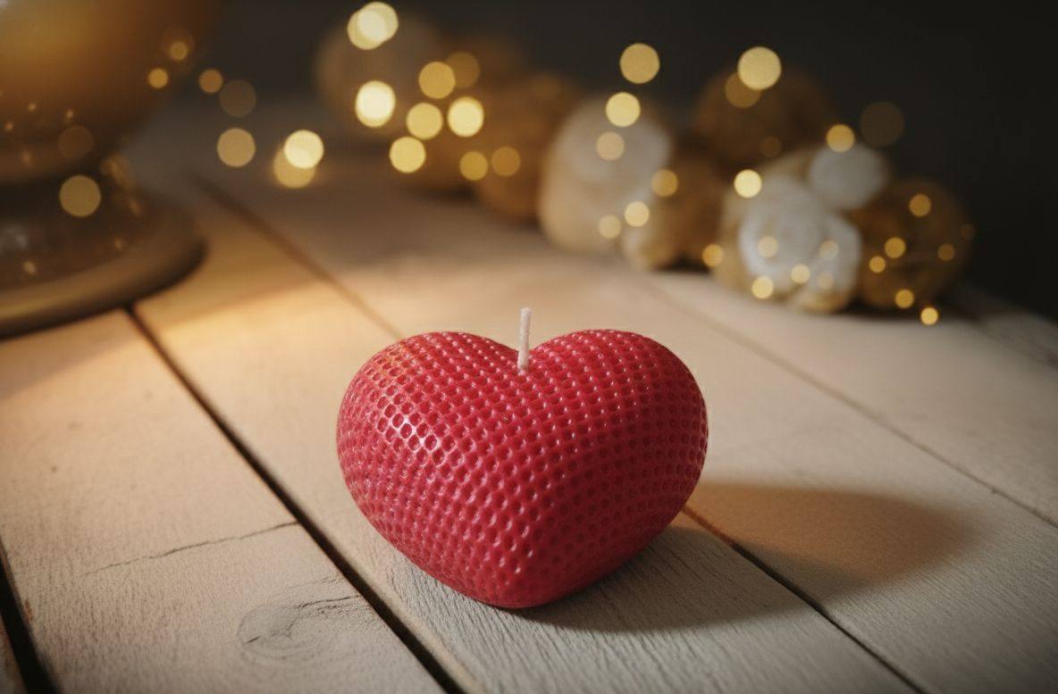 🌿 Heart Candle – Serenity Edition ✨