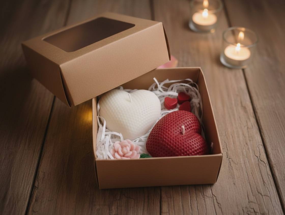 🌿 Heart Candle – Serenity Edition ✨