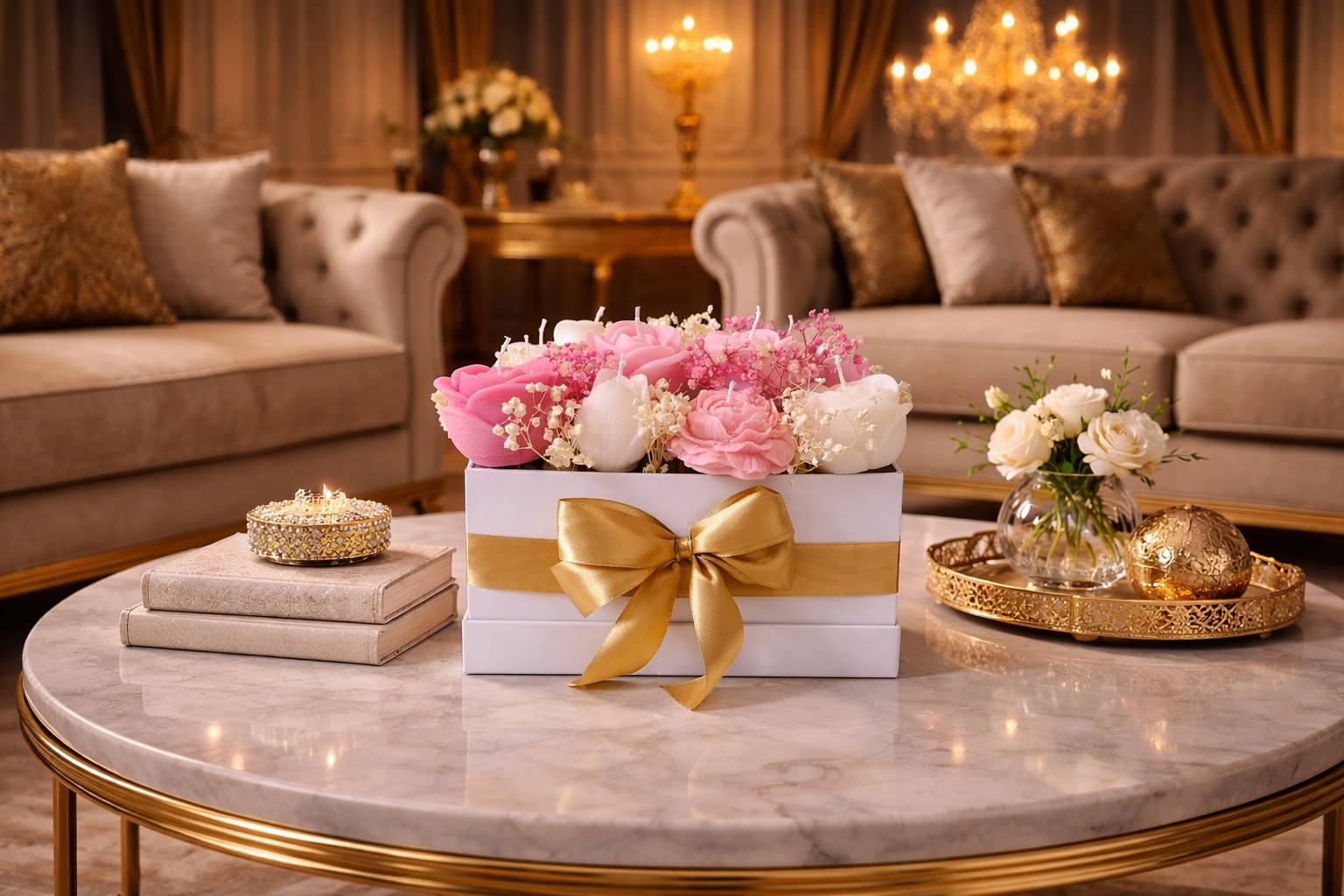 Luxury Rose Candle Box – Serenity Edition ✨