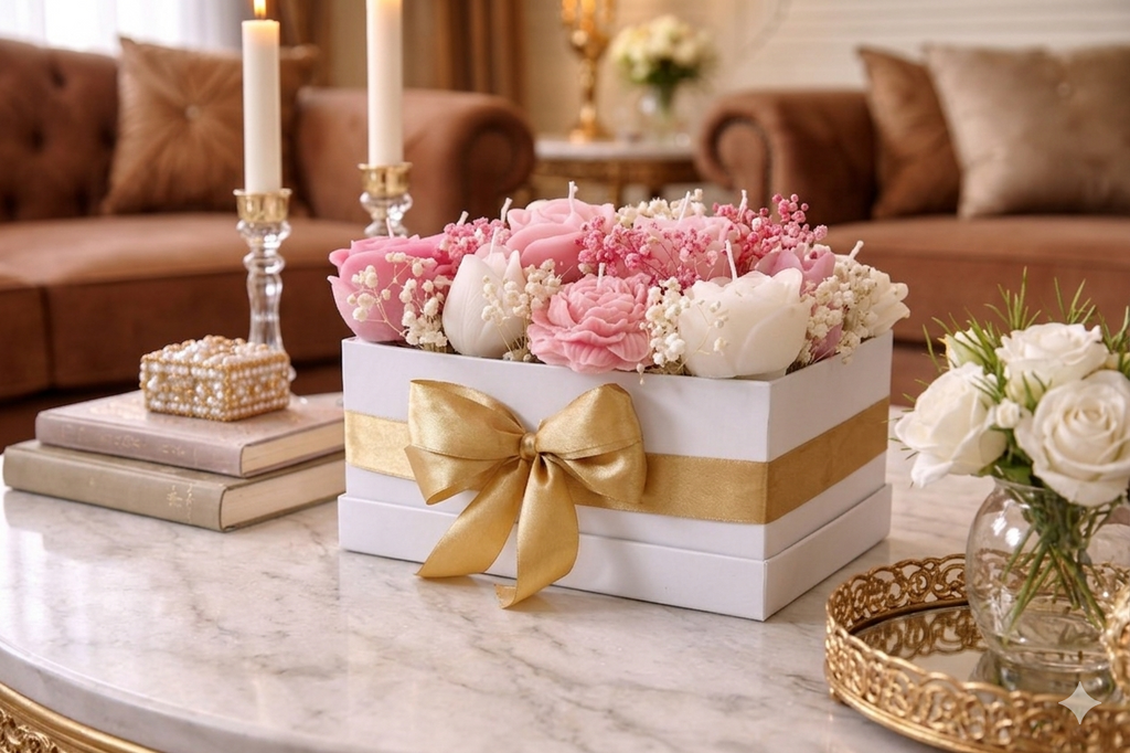 Luxury Rose Candle Box – Serenity Edition ✨